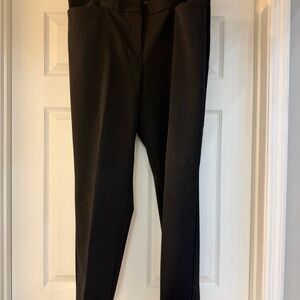Ann Taylor Elegant Grey Straight Leg Trousers